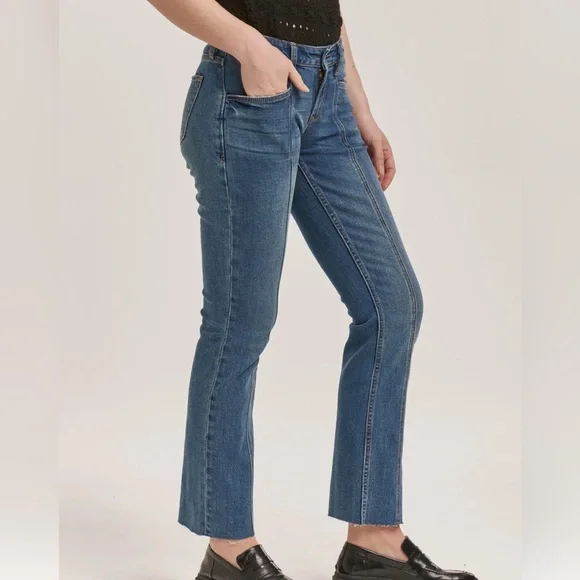 Dear John Women’s Playback Phantom Jean Denim Size 27 Mid Rise Straight Leg NWT